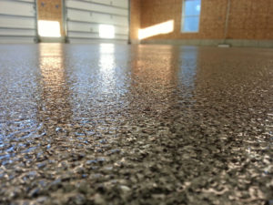 garage aft epoxy flake ri decorative block floor island